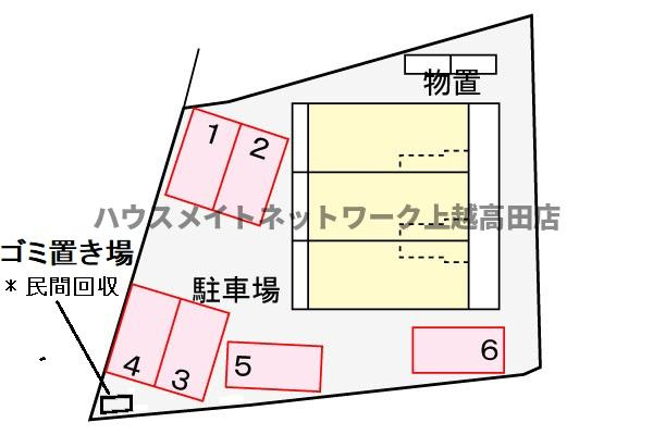 サンコートの区画図|配置図