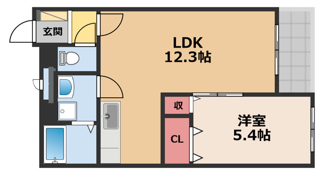 【間取り】 | Anesis守山Ⅲ | リビングがゆったりした間取りです