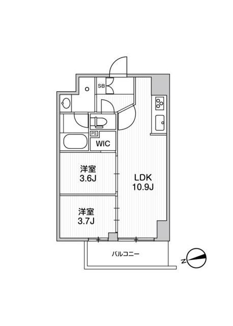 リテラス南千住サウス(リテラスミナミセンジュサウス)の間取り