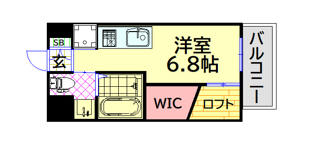 【間取り】 | コーラルポワント難波WEST