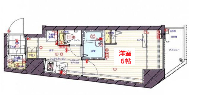 【間取り】 | クレイシア池上 | お部屋の間取りです。