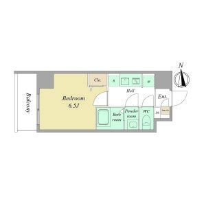 ArtizA瓦屋町Ⅱの間取り