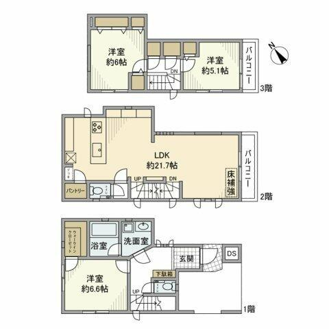 上大崎戸建の間取り
