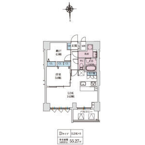 スプランディッド上本町WESTの間取り