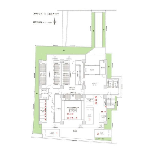 スプランディッド上本町WESTの間取り