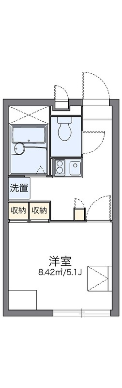 レオパレスクリスタルの間取り
