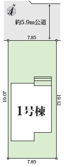 GRAFARE尾張旭市城山町三ツ池１棟【仲介手数料無料　城山小　旭中学校】の区画図|今すぐのご案内可能です！→  0120-336-922　までお気軽にお問い合わせください。