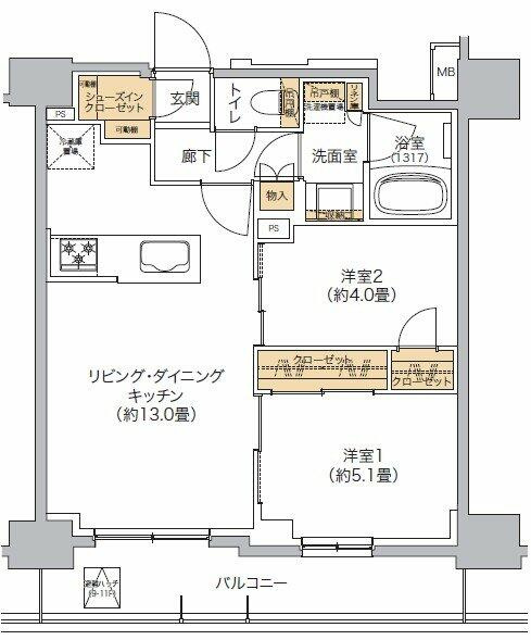 リビオメゾン西麻布の間取り