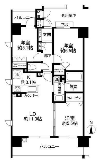 ラヴィドール亀戸の間取り