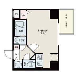 S-RESIDENCE難波Brillerの間取り
