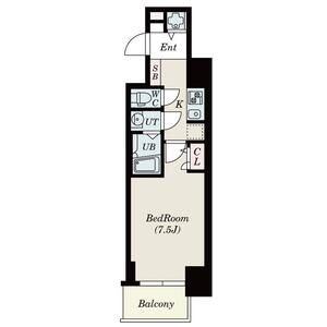 S-RESIDENCE難波Brillerの間取り
