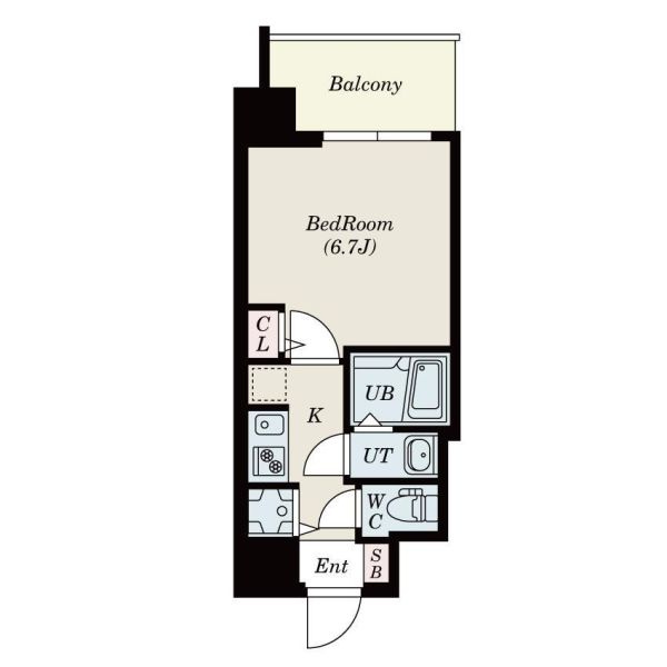 S-RESIDENCE新大阪Ridenteの間取り