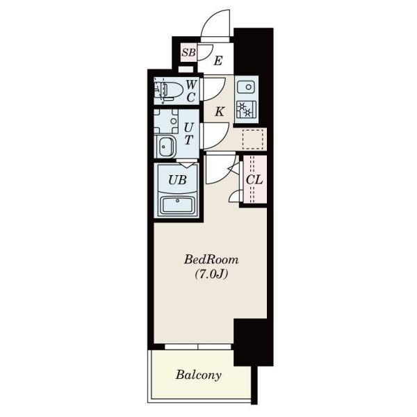 S-RESIDENCE福島玉川Deuxの間取り