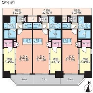 サムティ京橋Clearの間取り