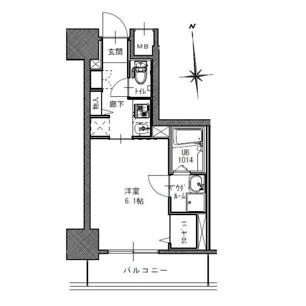 S-RESIDENCE南堀江の間取り