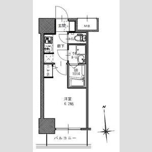 S-RESIDENCE南堀江の間取り