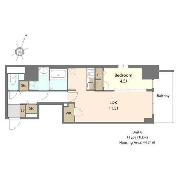 S-RESIDENCE阿波座bouncyの間取り