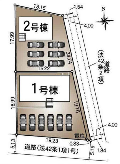 【間取り】 | 浜松市浜名区於呂 4期 新築一戸建て 2号棟 | 2号棟の区画図です