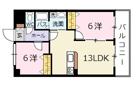 ＪＲＢハイツ高陽の間取り