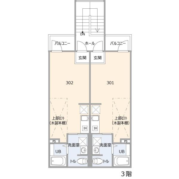 Nesta Residence 大正の間取り
