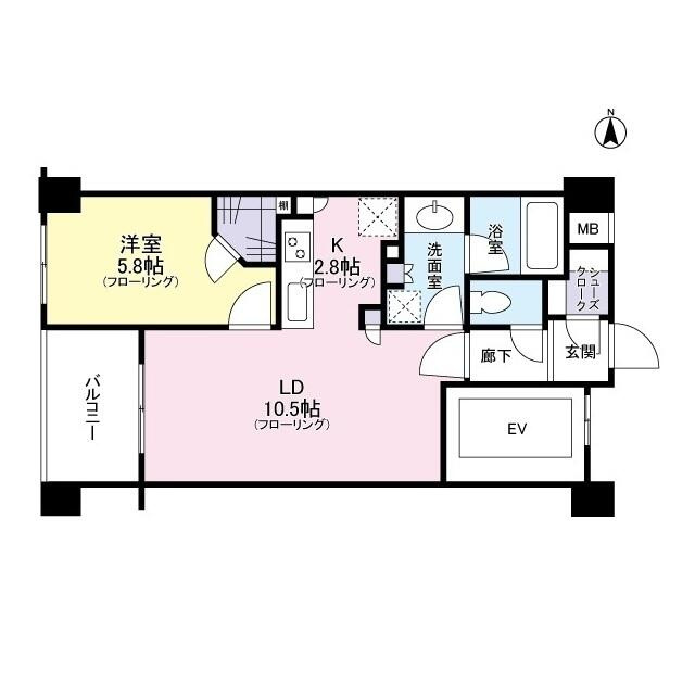 クレアホームズ新宿百人町(クレアホームズシンジュクヒャクニンチョウ)の間取り