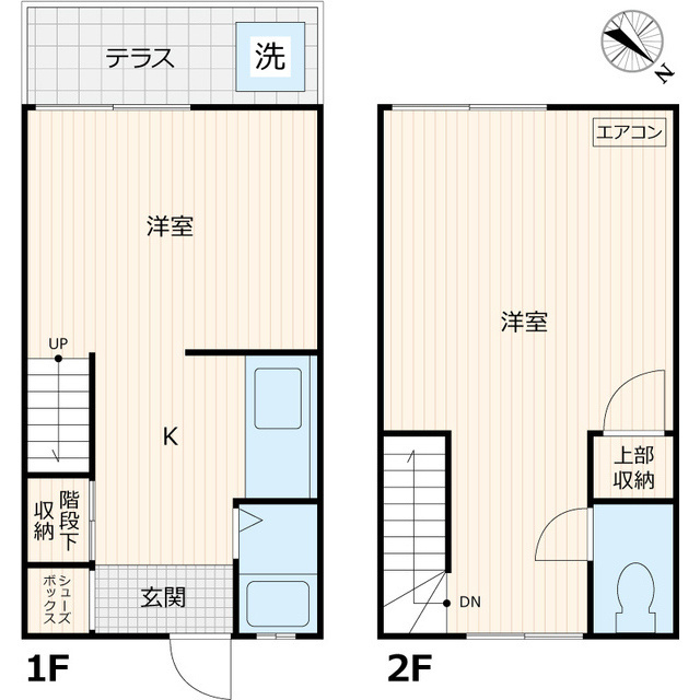 メゾネット馬絹Ａの間取り