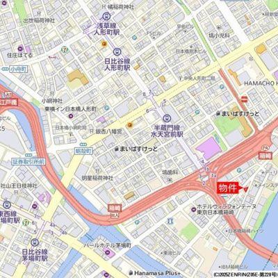 【地図】 | ＫＤＸレジデンス日本橋箱崎 | <!DOCTYPE html>
<html lang=