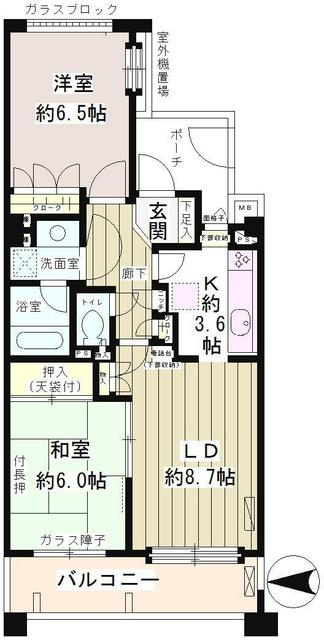 大森パーク・ホームズ　ベイサイドコートの間取り
