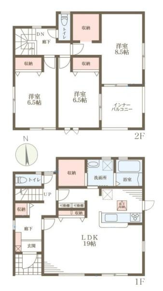 リーブルガーデン法隆寺 １号棟 ／新築一戸建の間取り