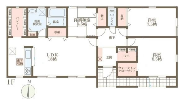 リーブルガーデン林堂 ２号棟 ／新築一戸建の間取り