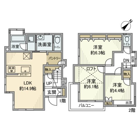 【間取り】 | 多摩川戸建-多摩川7丁目-