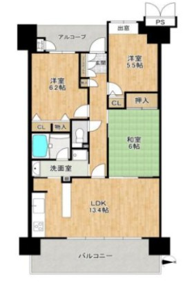 サンメゾン寝屋川の間取り