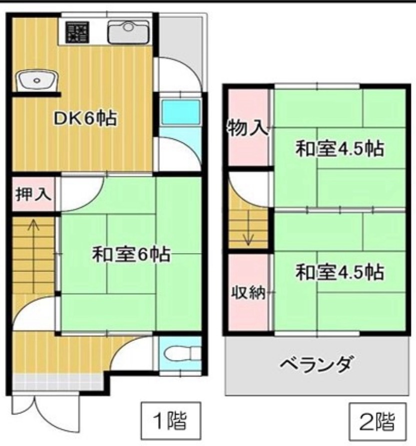 葛原新町戸建ての間取り