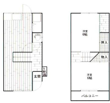 高野道戸建ての間取り