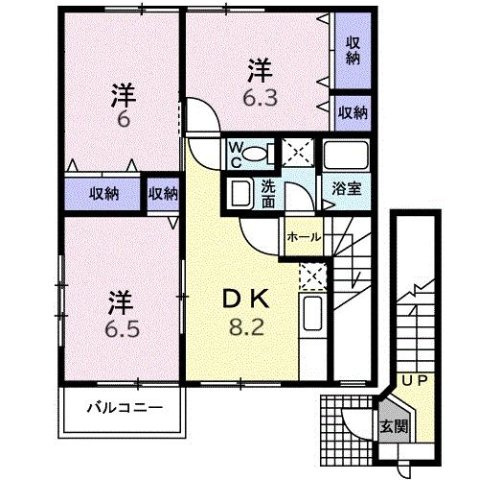 タウニーヒルズの間取り