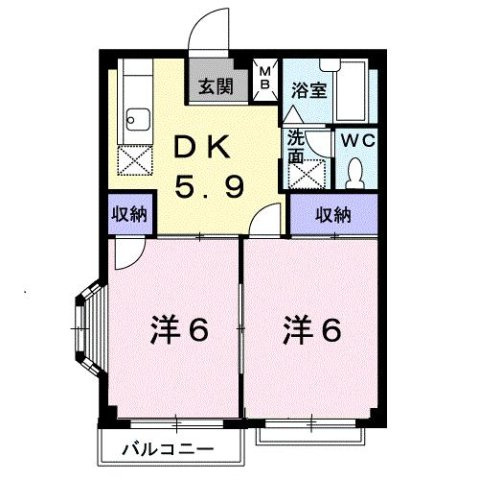 グリーンハイツ平沢の間取り