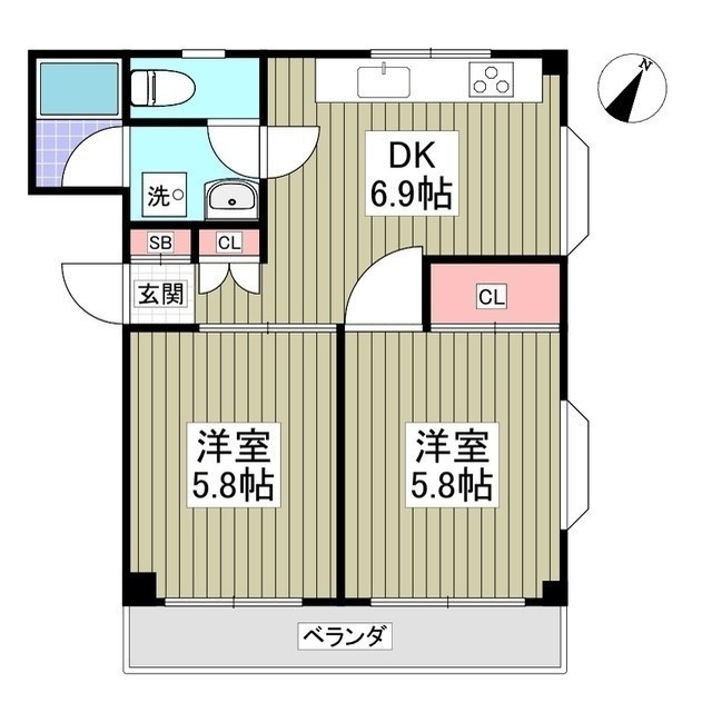 セブンスターハイツの間取り