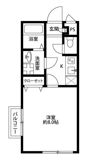 アムール ボヌールの間取り|間取りです。