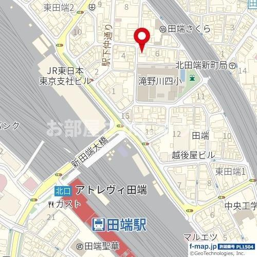 GENOVIA田端green veilの地図