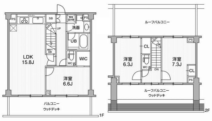 港区六本木５丁目の賃貸マンションの間取り
