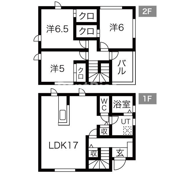 一宮市大和町妙興寺字仏供田の一戸建ての間取り
