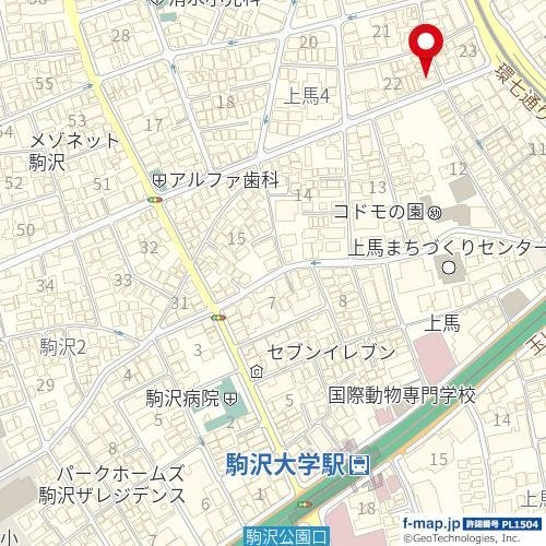 PARK駒沢大学の地図