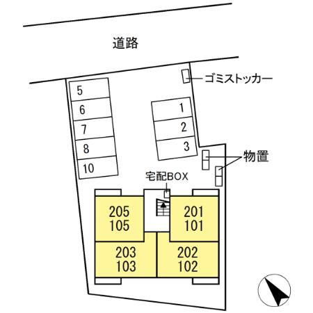 セジュール キューヴの区画図