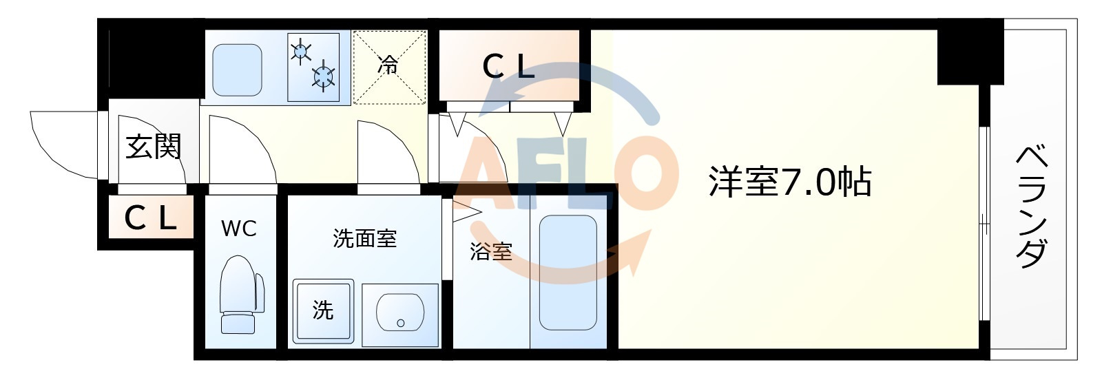 S-RESIDENCE福島玉川Deuxの間取り|S-RESIDENCE福島玉川Deux　間取り