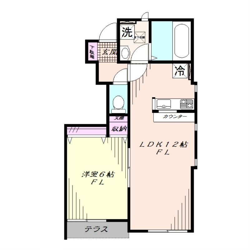 シュタール　ヒュッテＡ棟 の間取り|間取りです。