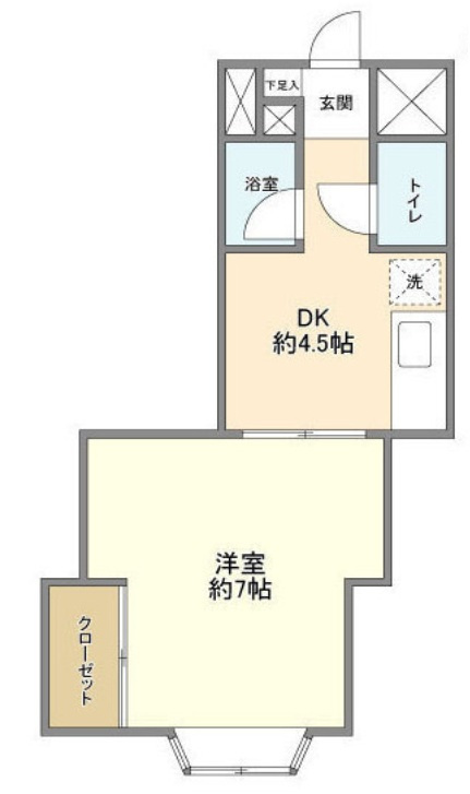 エクセルシオール上野毛の間取り|間取りです。