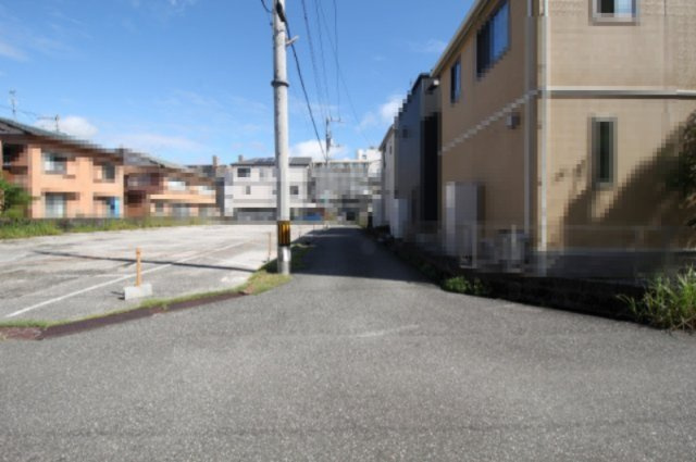 高知市百石町４丁目　新築戸建　⑫　【全6区画】の前面道路含む現地写真|南西側　公道　幅　4.0ｍ　接面　6.8ｍ