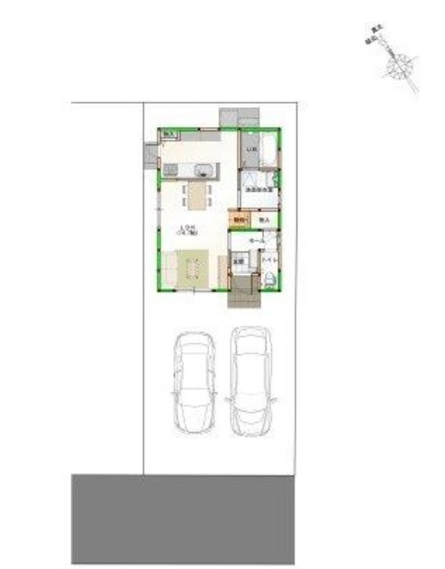 高知市百石町４丁目　新築戸建　⑫　【全6区画】の区画図|3LDK+WICL+パントリー　建物面積　78.5㎡（約23.74坪）