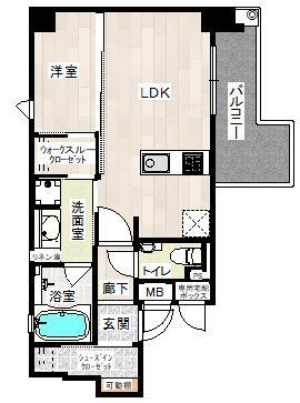 クレアホームズプラン博多祇園の間取り