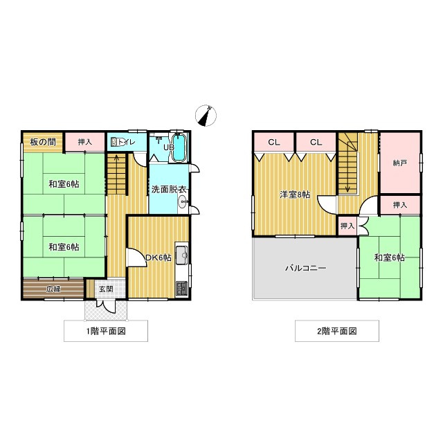 高知県安芸郡東洋町大字野根　中古戸建の間取り